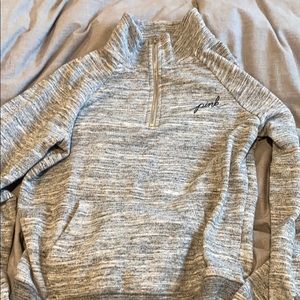 victoria secret pink xs quarter zip